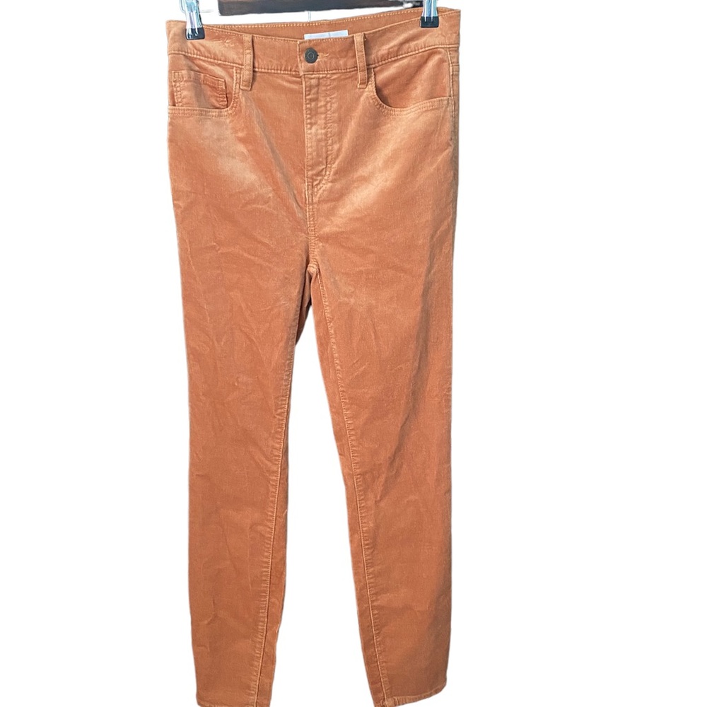 Loft gold brown corduroy high waist jeans - Picture 2 of 6